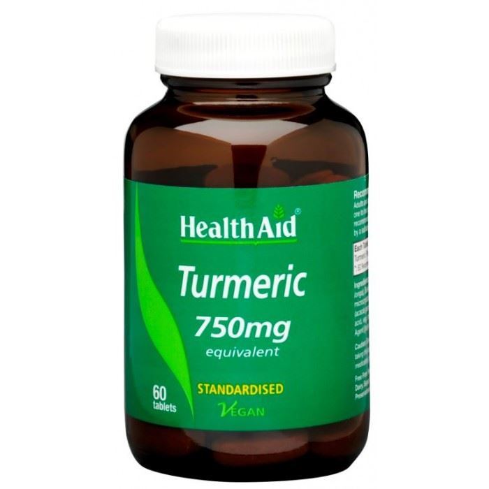 HealthAid Turmeric (Curcumin) 750mg Equivalent - 60 Tablets