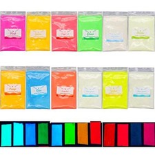 Glow In The Dark Pigment Powder12 Colors Resin Dye Luminous Powder For Epoxy Res