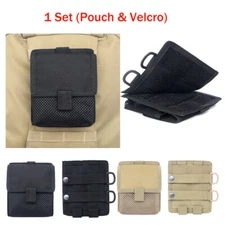 Hook & Loop Panel Patch Display Holder with Tactical Net Pouch Small EDC Pack US