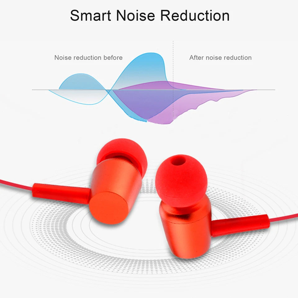 Wireless Stereo Bluetooth Headset Neckband Sports Earbud Noise Cancellation - Image 4 of 4