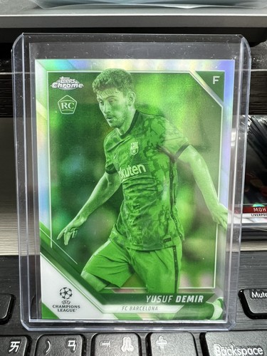 2021 Topps Chrome UEFA Champions League Soccer Night Vision Yusuf Demir #62