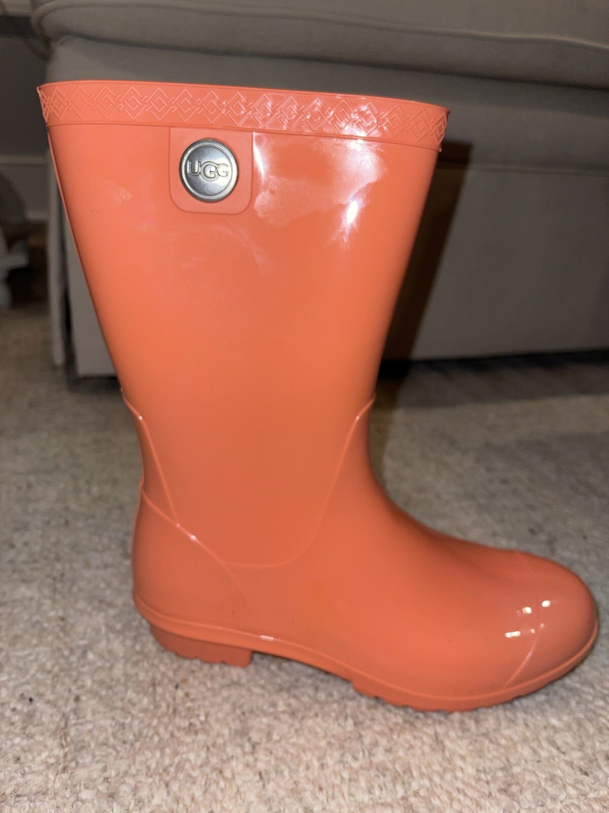 UGG Sienna Rain Boots High Gloss Coral 