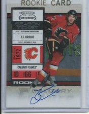 2010-11 Playoff Contenders T.J. Brodie Auto Rookie Card RC #123 Mint