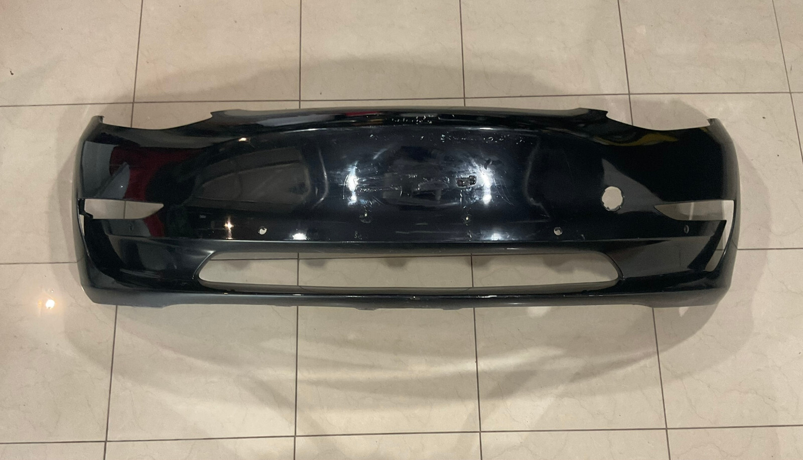 Front Bumper LOCAL Black 2017-2020 For Tesla Model 3 CAPA