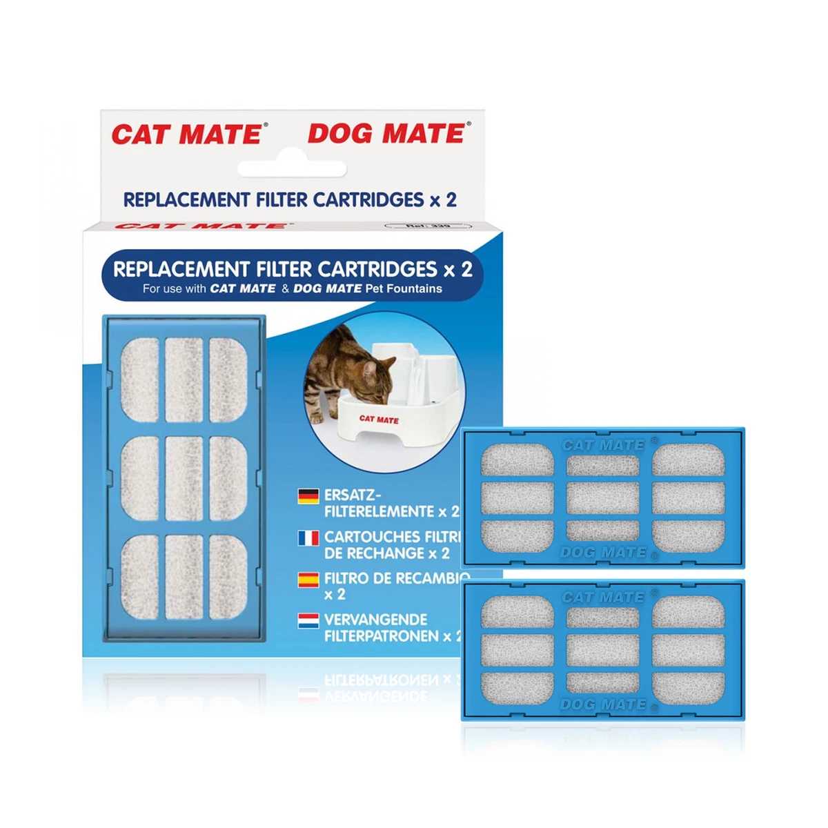 REPLACEMENT FILTER CARTRIDGE CAT MATE PART 339 PET WATER FOUNTAIN PACK  DRINKING