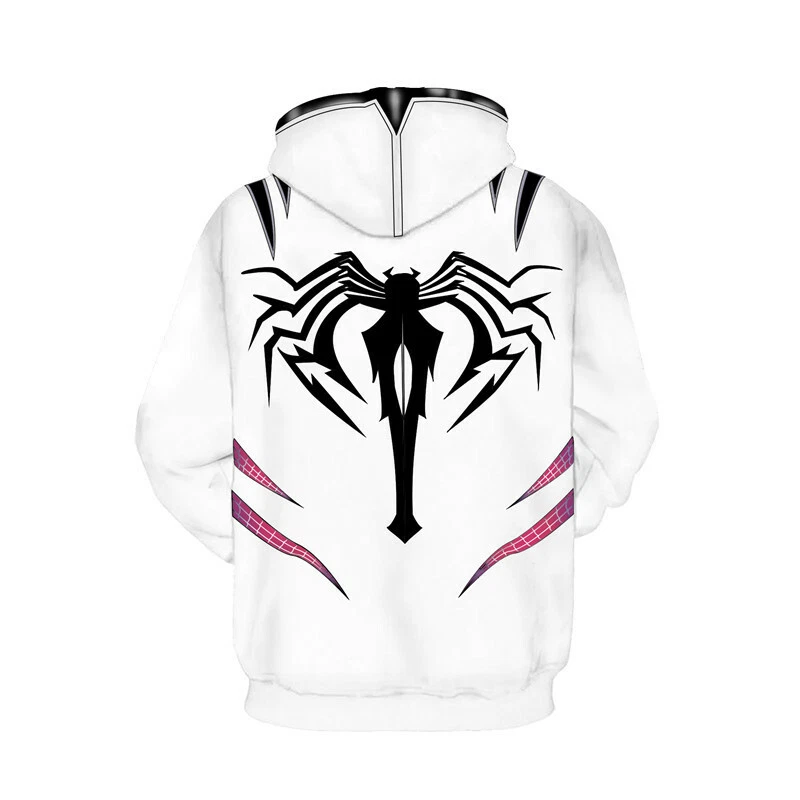 Gwen Stacy Spiderman Hoodie Jumper Spider-Man Into the Spider-Verse Costume