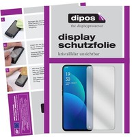 3+3X Schutzfolie FüR Oppo F11 Klar Displayschutzfolie Folie Display Schutz Dipos