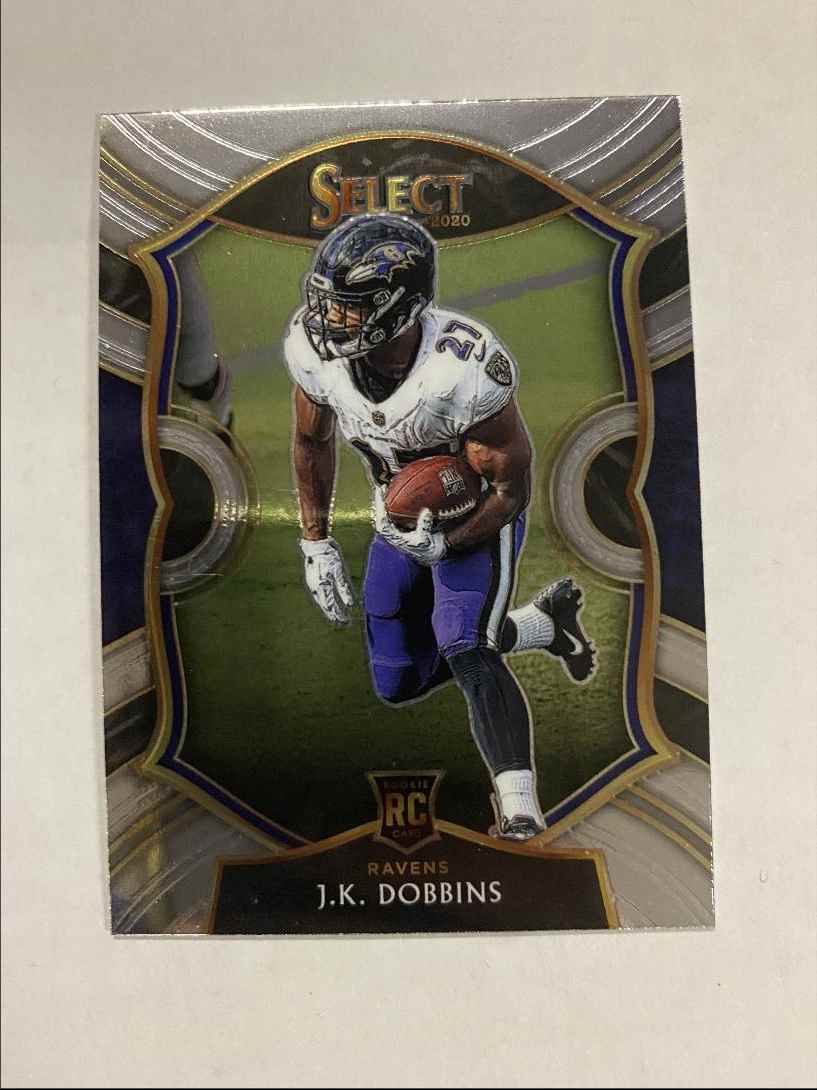 2020 PANINI SELECT J.K. DOBBINS RC BALTIMORE RAVENS #52