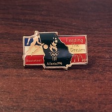 Vintage McDonald’s 1996 Atlanta Olympics “Feeding The Dream” Lapel Hat Pin