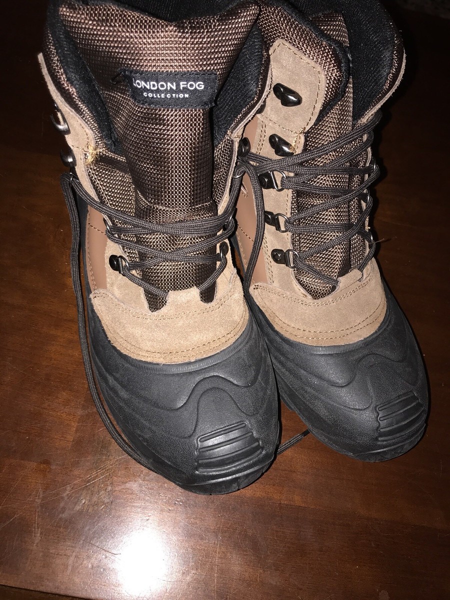 London Fog Shelden Boots 10M Men PG7190 Leather Suede Brown  display picture 1