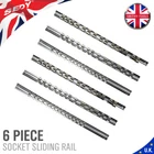 6 PCS Socket Rail Storage Holder Organizer Tray Set 1/2" 3/8" 1/4" Square NEW