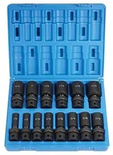 Grey Pneumatic 1314Ud 1/2" Drive 14 Piece Deep Length Fractional Univ Set