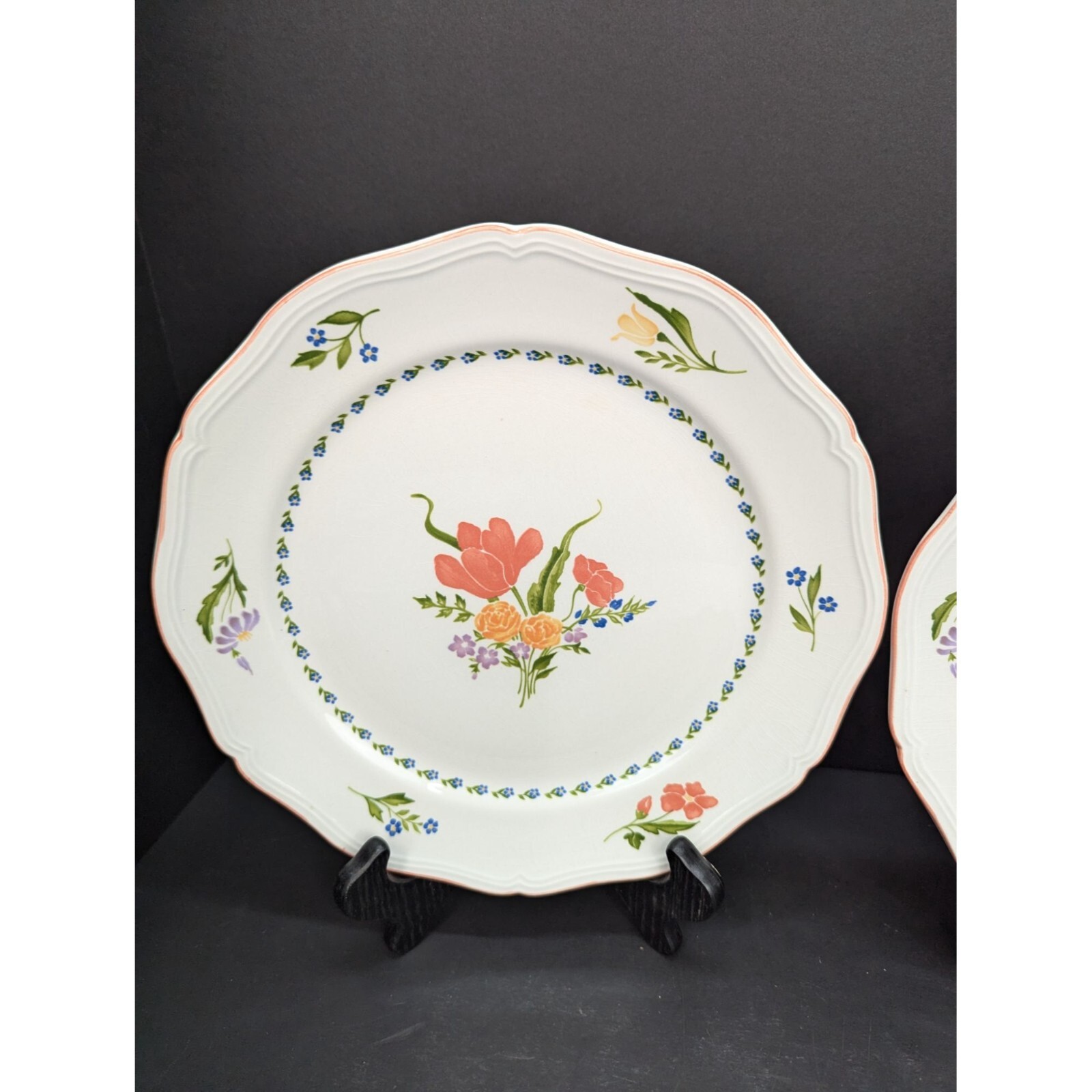 Country French Dijon 3903 11 Inch Replacement Dinner Plate Lot of 2