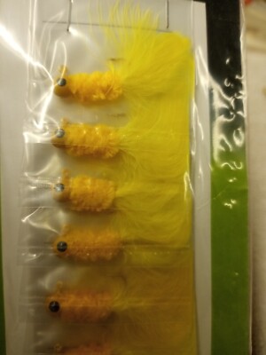 bass pro crappie jigs and lures Bass Pro Shops Marabou Crappie Jigs 10 Pack On Card NOS
