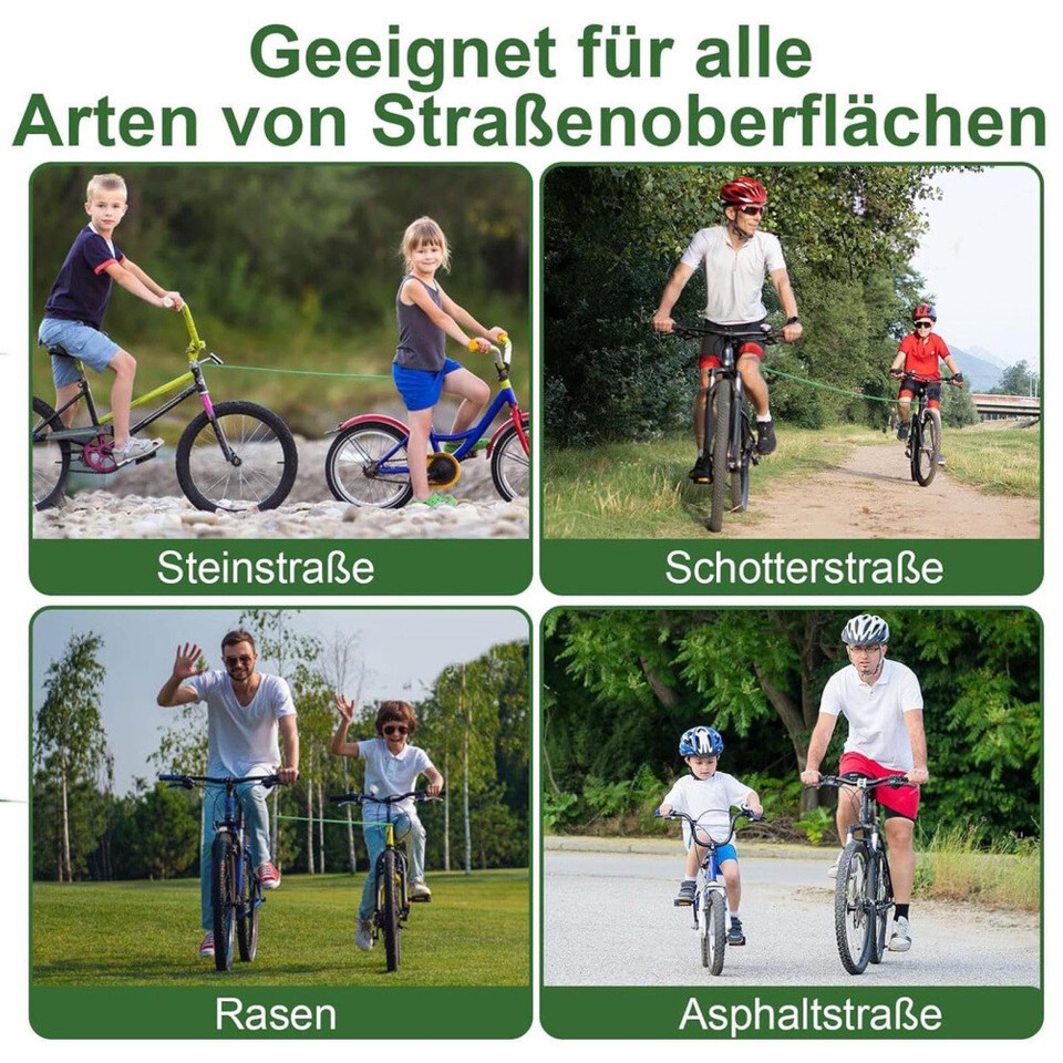 Bicycle Tow Rope Kids Bicycle Traction Rope Retractable Portable Rope 2 ...