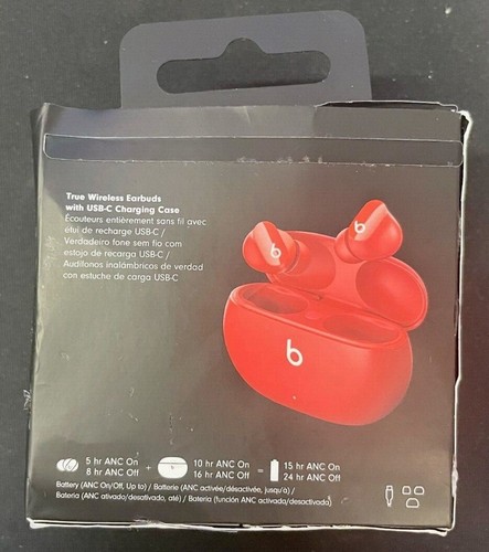 Beats by Dr. Dre Studio Buds - Beats Red (MJ503LL/A) - Picture 2 of 2