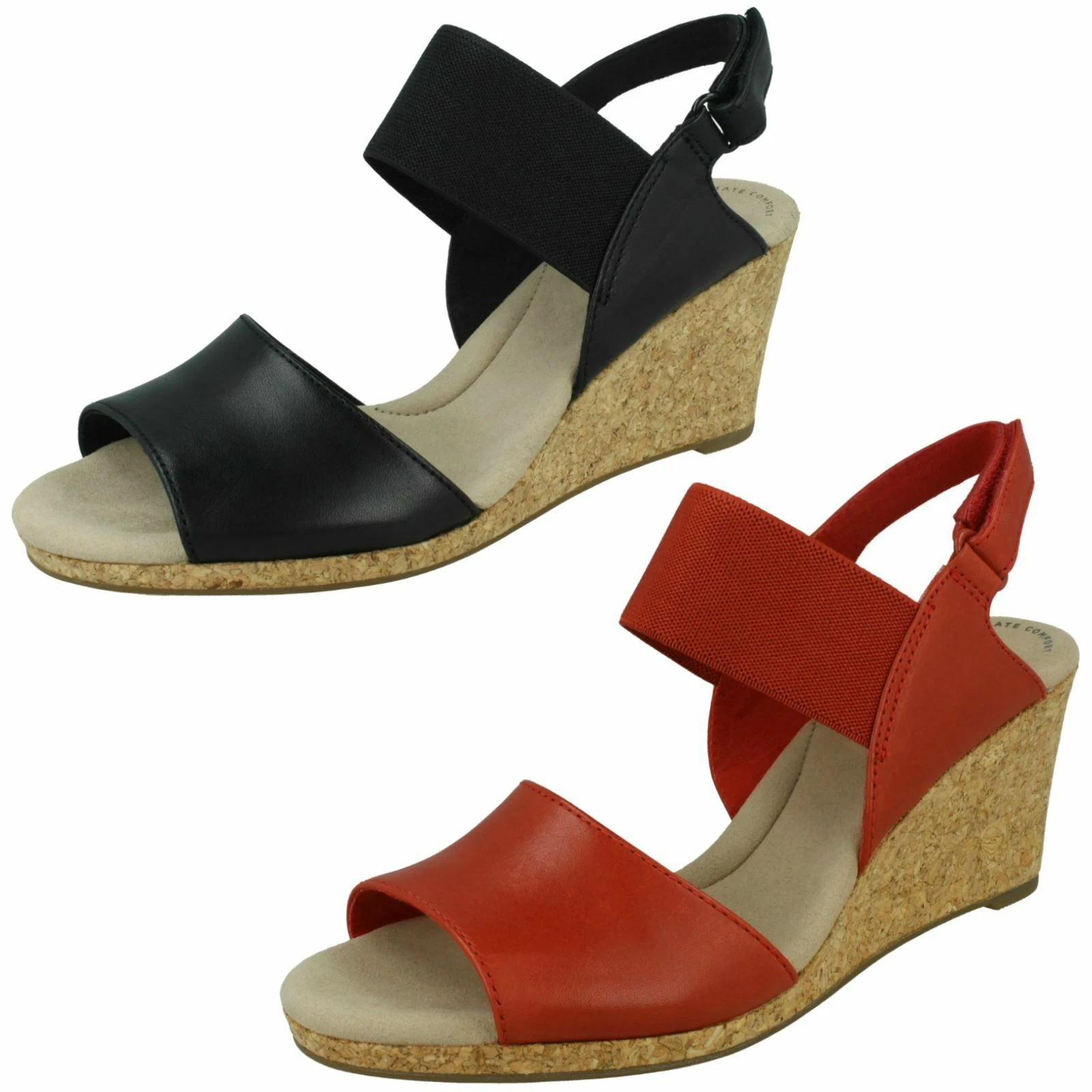 Sandali donna Clarks con zeppa Lafley Lily
