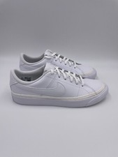 Nike Court Legacy White Leather Classic Tennis Sneakers Womens DA5380-104 New