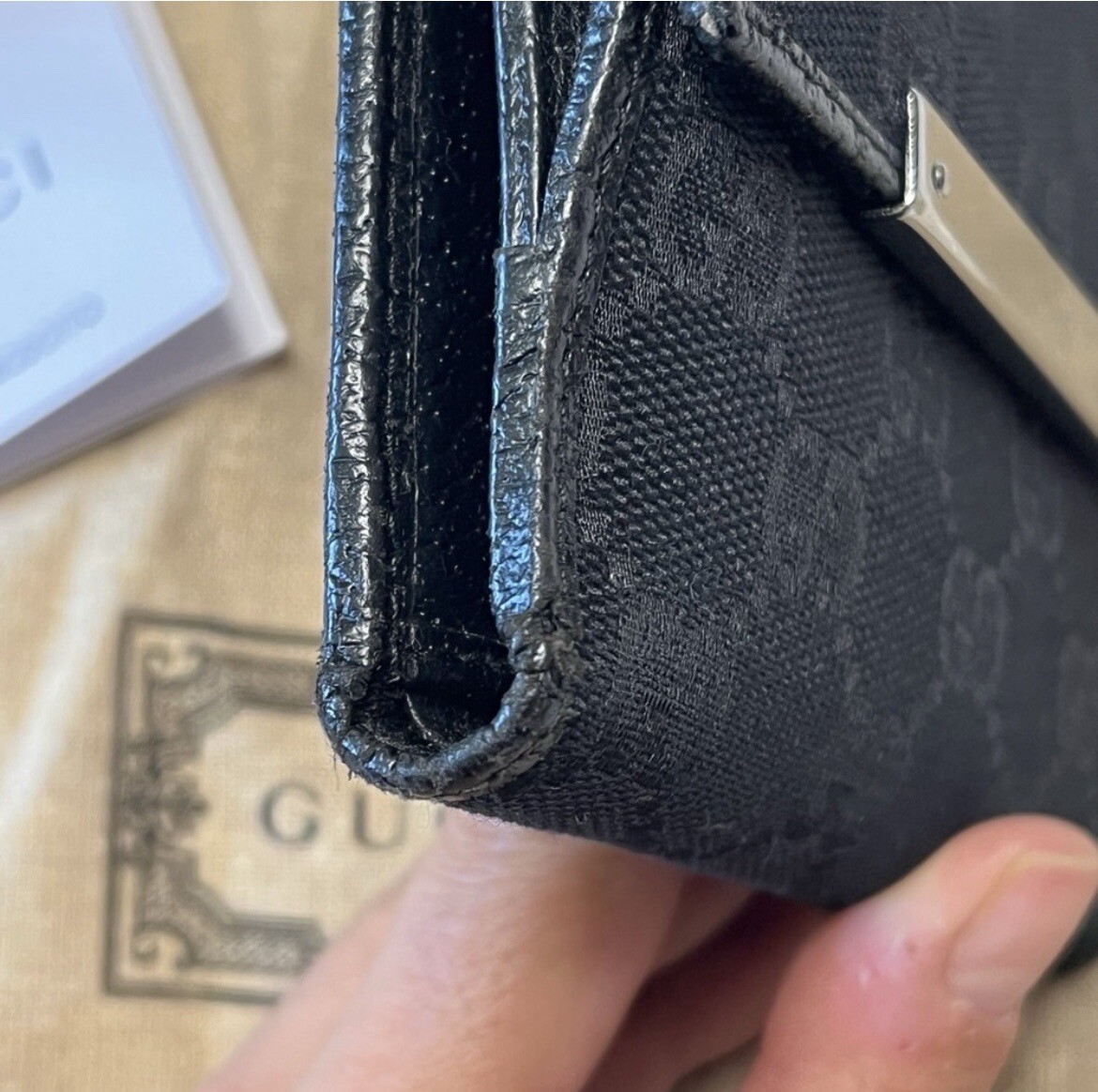 AUTHENTIC Gucci black monogram wallet - image 5