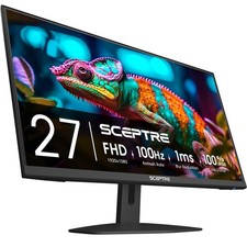 Sceptre 27" Gaming Monitor 100Hz 1ms DisplayPort HDMI x2 FreeSync 100 sRGB