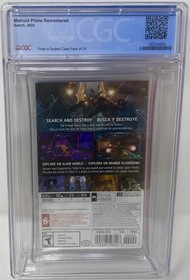CGC Graded Metroid Prime Remastered NEW Nintendo Switch (1022734010, 9.9 A++)