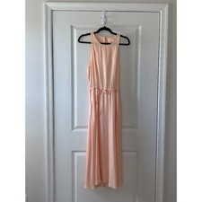 Lou & Grey Peach Summer Sleeveless Open Back Maxi Dress Size Small (4–6)