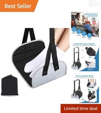 Compact Travel Foot Sling - Lightweight Footrest with Storage Bag for Airplanes