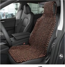 Natural Wood Beaded Seat Cover Cool Breathable Back Massaging Cushion Coffee Natural Wood Beaded Seat Cover Cool Breathable Back Massaging Cushion Coffee