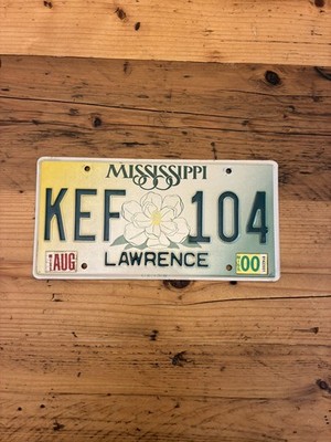 Oldtimer Mississippi US Car Kennzeichen KEF 104