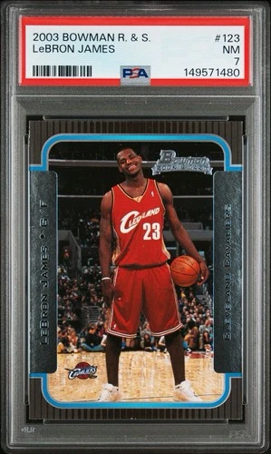 2003 Bowman Lebron James PSA 7