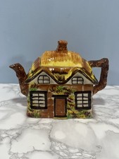 Vintage Ye Olde Cottage Decorative Teapot
