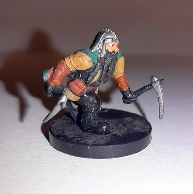  DWARF CAVER  04 U FIGUR  DEATHKNELL  WIZARDS 2005  D&D MINIS PATHFINDER ZWERG