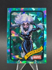 2025 Topps Chrome Marvel Sapphire BLACK CAT Aqua Refractor /75 #106