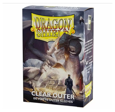 Dragon Shield | Matte Clear Outer Sleeves Standard Size, 