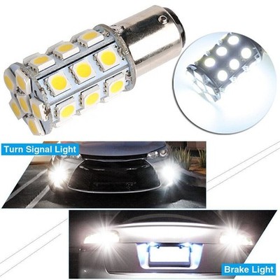 1X White Cabin Marine Boat Interior 27-SMD BA15D AC/DC12-24V Lights Bulbs