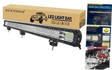 45" 612W LED Light Bar - Triple Row Spot Flood Combo Beam Off - 45" 3 Row