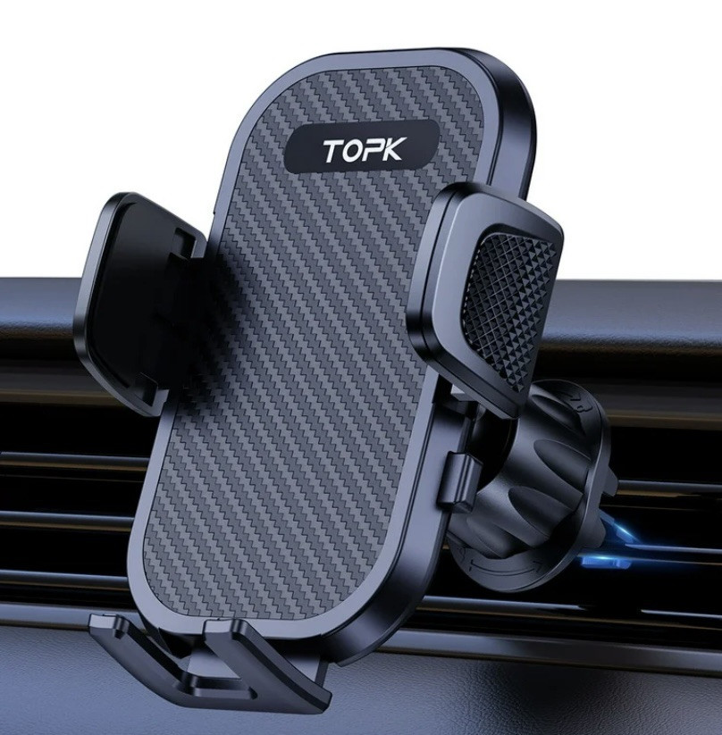TOPK Phone Mount for Car Universal Air Vent with Hook Clip Car Phone Holder-image