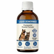 Dog Cat Dewormer, Liquid Dewormer for Dogs Cats -8Weeks , brown