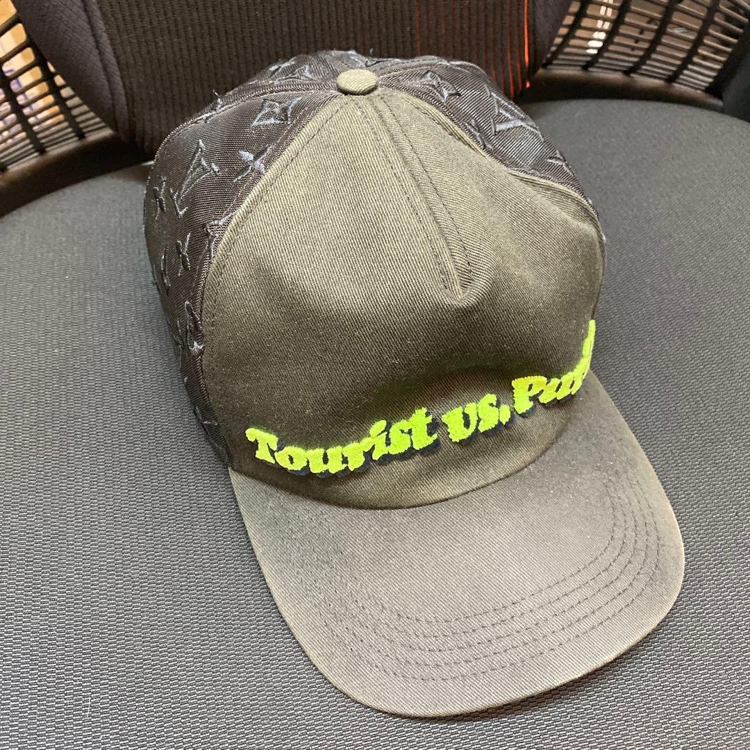 ルイヴィトンTourist vs Purist メッシュキャップ60美品 LOUIS VUITTON Tourist vs Purist Cap 60 Black Monogram Virgil Abloh