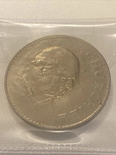 1965 Churchill Crown Coin Original British Piece Collectible Coin