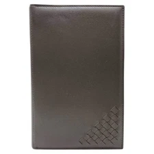 BOTTEGA VENETA Intrecciato Leather Planner Cover Agenda Notebook Case Brown