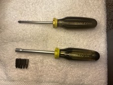 Lot Of 2 Vintage Stanley Workmasters 66-801 Magnetic Bit & 65-302 Phillips #1