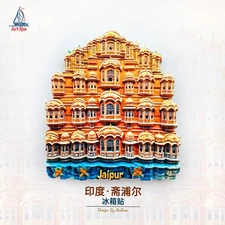 India Jaipur Wind Palace Resin Refrigerator magnet 3D travel souvenirs craft