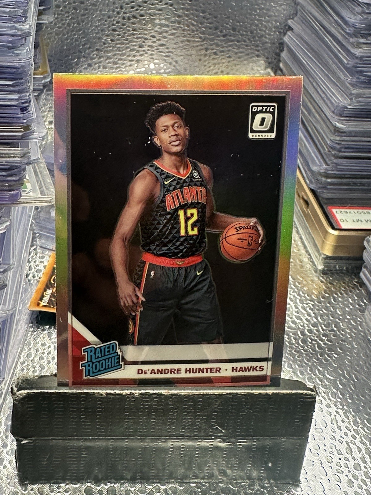 2019-20 Panini Donruss Optic - Rated Rookie De'Andre Hunter #198 Holo Prizm (RC)