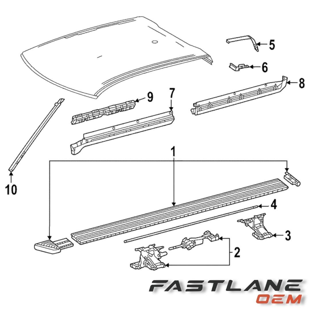 2022-2025 TOYOTA TUNDRA RUNNING BOARD, STEP, RIGHT NEW OEM 51771