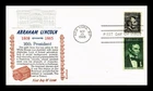 US COVER ABRAHAM LINCOLN PROMINENT AMERICANS FDC COMBO KHOL KRAFT CACHET