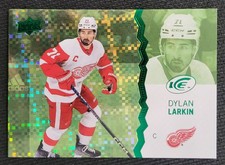 2023-24 Upper Deck ICE Dylan Larkin Green Parallel #98 Detroit Red Wings