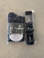 You per Soft/Baseball Socks And Matching Belt Size Small Blue