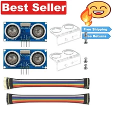 Pair of HC-SR04 Ultrasonic Sensors for Robotics - Accurate Distance Measuring