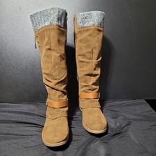 Womens Knee-high Casual Slouch Style Boots Size 8.5